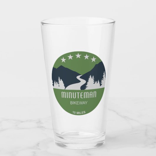 Minuteman-fietspad Boston Massachusetts Glas (Voorkant)