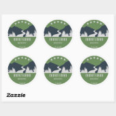 Minuteman-fietspad Boston Massachusetts Ronde Sticker (Vel)