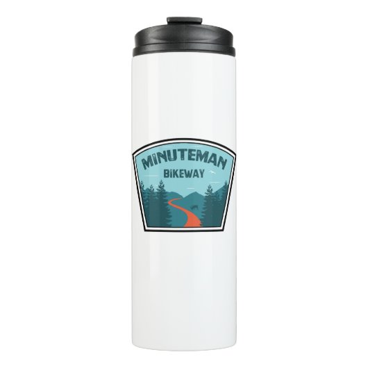 Minuteman-fietspad Boston Massachusetts Thermosbeker (Voorkant)