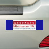 Minuteman PAC Bumpersticker (Op auto)