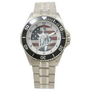 Minuteman Patriot USA Vlag Horloge