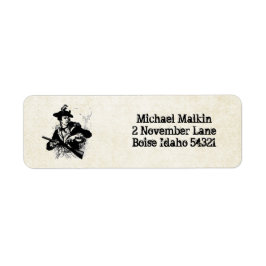 Minuteman van de revolutionaire oorlog etiket