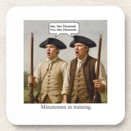 Minutemen in training. bier onderzetter