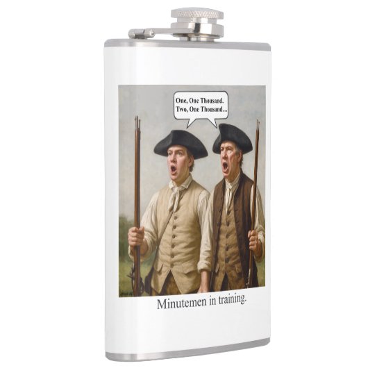 Minutemen in training. heupfles (Rechts)