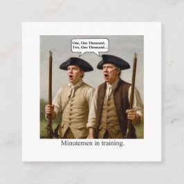 Minutemen in training. informatiekaartje