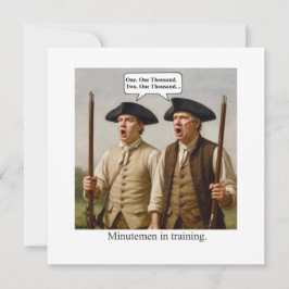 Minutemen in training. kaart
