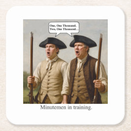 Minutemen in training. kartonnen onderzetters