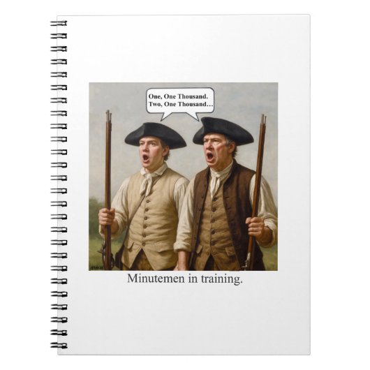 Minutemen in training. notitieboek (Voorkant)
