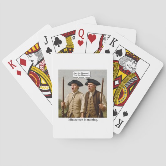 Minutemen in training. pokerkaarten (Achterkant)