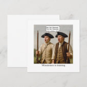 Minutemen in training. save the date (Voorkant / Achterkant)