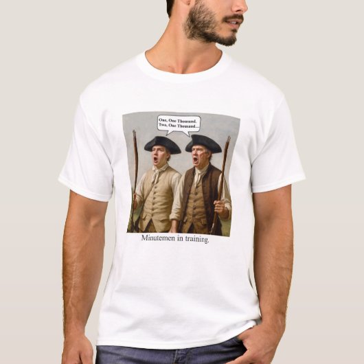 Minutemen in training. t-shirt (Voorkant)