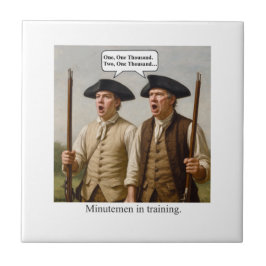 Minutemen in training. tegeltje