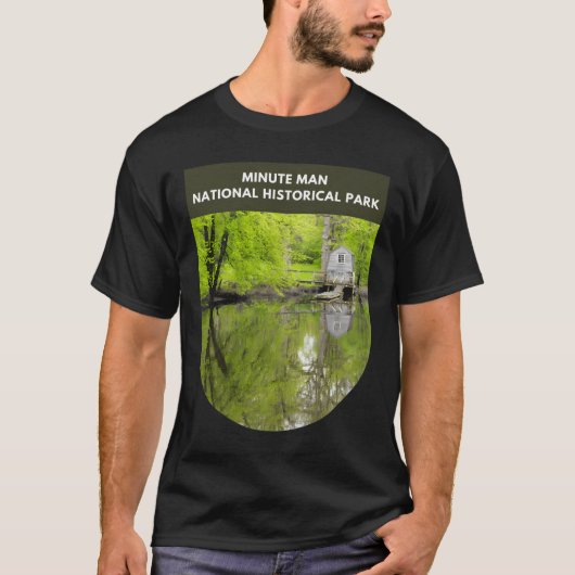 Minuut Man Nationaal Historisch Park - Massachuset T-shirt (Voorkant)