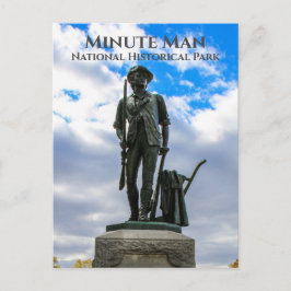 Minuut Man standbeeld, Minuut Man National Hist. P Briefkaart