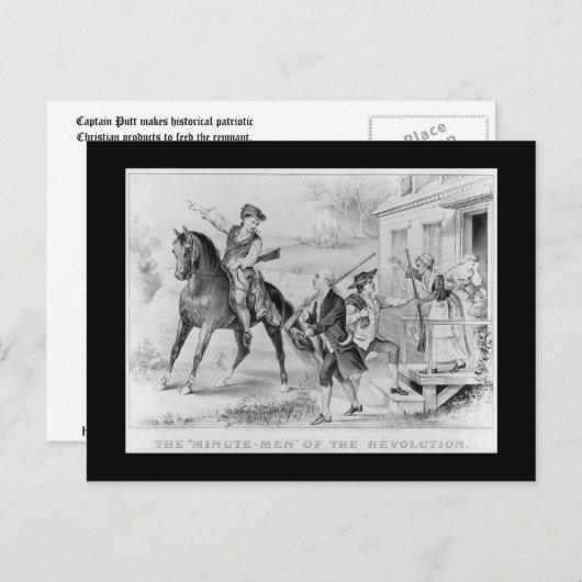 Minuut Mannen Briefkaart (Voorkant / Achterkant)