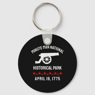 Minuut Nationaal Historisch Man Revolutionair Sleutelhanger