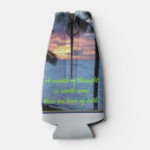 Minuut van denkflesverpakking flesjeskoeler (Achterkant)