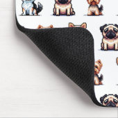 Minydogs pixelart Mousepad Muismat (Hoek)