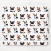 Minydogs pixelart Mousepad Muismat (Voorkant)