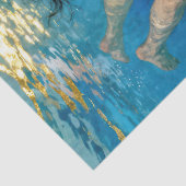 "Mio’s Descent" – Een oceaanportret Tissuepapier (Detail)