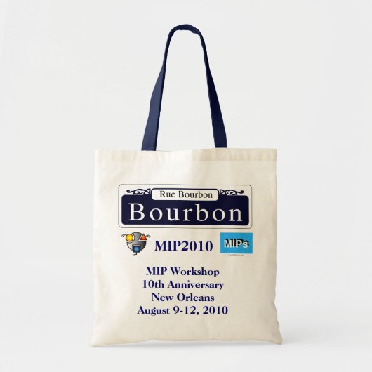 MIP Workshop MIP2010 budget Canvas tas (Voorkant)