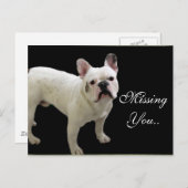 MIping You White French Bulldog briefkaart (Voorkant / Achterkant)