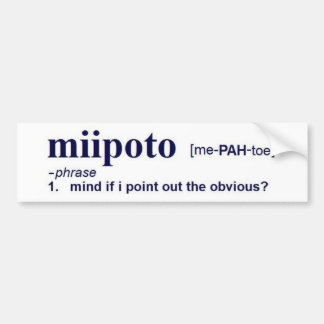 mipoto bumpersticker