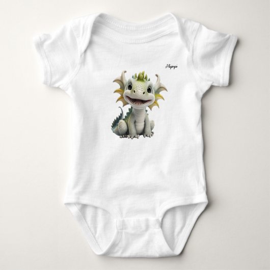 Mipupi White Dragon Romper (Voorkant)