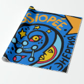 Mir-Cassiopee Missie Patch Logo Cadeaupapier (Uitgerold)