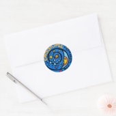 Mir-Cassiopee Missie Patch Logo Ronde Sticker (Envelop)