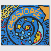 Mir-Cassiopee Mission Patch Logo Cadeaupapier (Vlak)