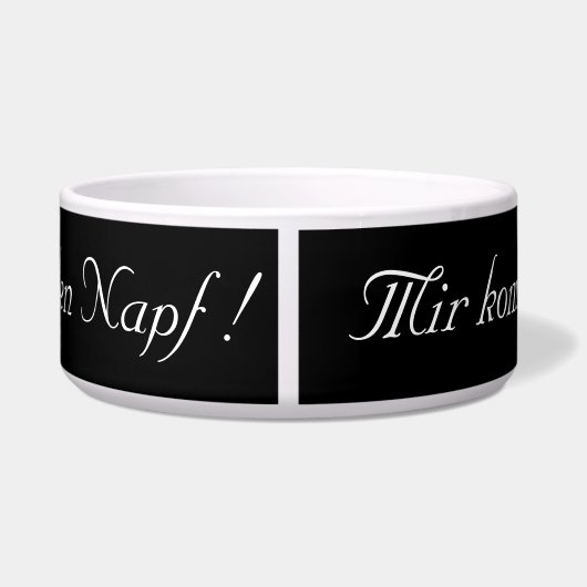 Mir kommt 100%ig kein vegan in den Napf ! Voerbakje (Achterkant)