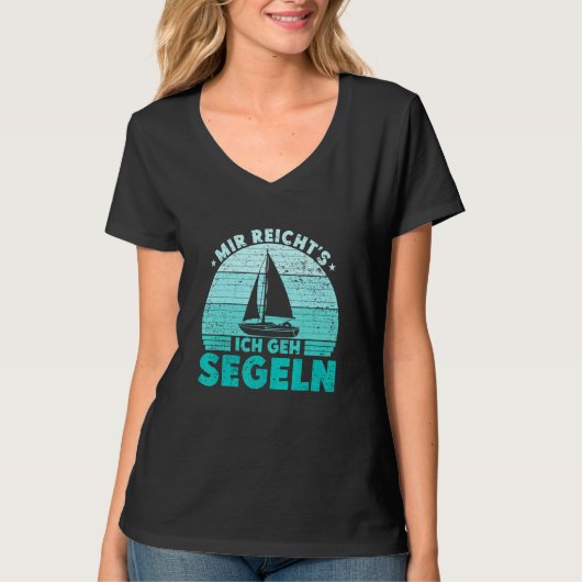 Mir reichts Ich geh sailboat skipper catamaran T-shirt (Voorkant)