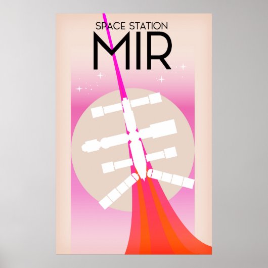 MIR Russisch Ruimtestation poster (Voorkant)