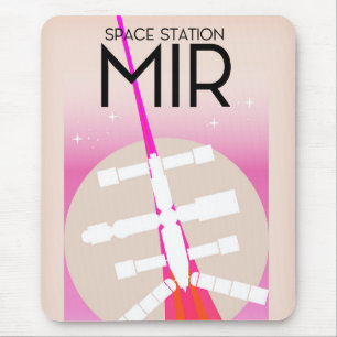 MIR Russisch Ruimtestation poster Muismat