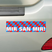 Mir san mir bumpersticker (Op auto)