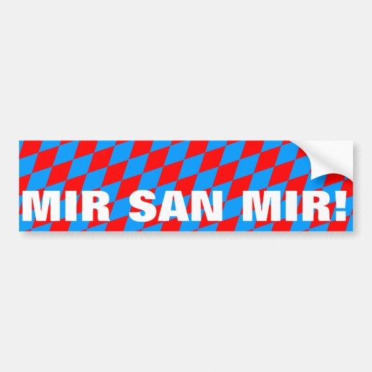Mir san mir bumpersticker (Voorkant)
