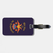 Mir sinn die Deitscherei - Deitschi Faahne  Bagagelabel (Achterkant horizontaal)