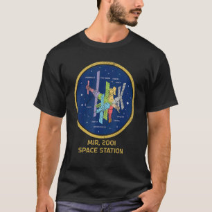 Mir Space Station Modules Sovjet Space Travel Spac T-shirt