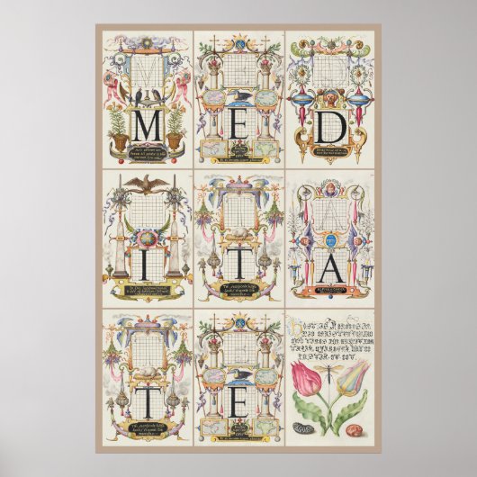 Mira Calligraphiae Monumenta Meditate Poster (Voorkant)