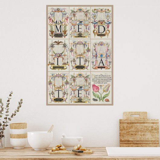 Mira Calligraphiae Monumenta Meditate Poster (Keuken)