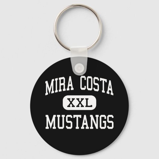 Mira Costa - Mustangs - Beach met hoog manhattan Sleutelhanger (Voorkant)