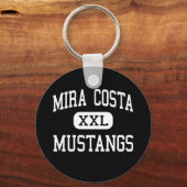 Mira Costa - Mustangs - Beach met hoog manhattan Sleutelhanger (Voorkant)