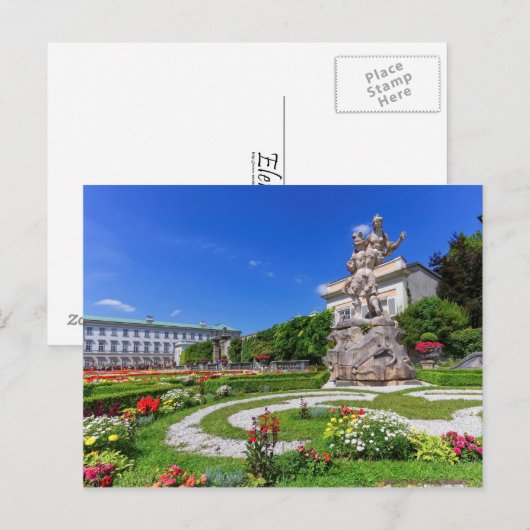 Mirabell palace en tuinen, Salzburg, Oostenrijk Briefkaart (Voorkant / Achterkant)