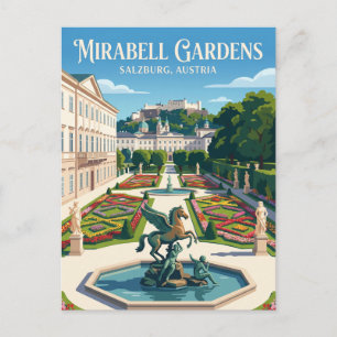 Mirabell Paleis en Tuinen Oostenrijk Briefkaart