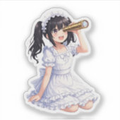Mirabella Exploring – Cute Kaleidoscope Character  Sticker (Voorkant)