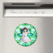 Mirabella in Green Light – Mandala Magnet (Insitu (Vaatwasser))
