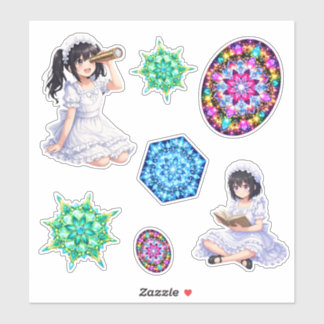 Mirabella & Kaleidoscope Magic – Colorful Mandala  Sticker