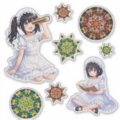 Mirabella & Mandala Mix – Colorful Kaleidoscope Sticker (Voorkant)