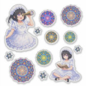 Mirabella’s Kaleidoscope Dreams – Magical Mandala Sticker (Voorkant)